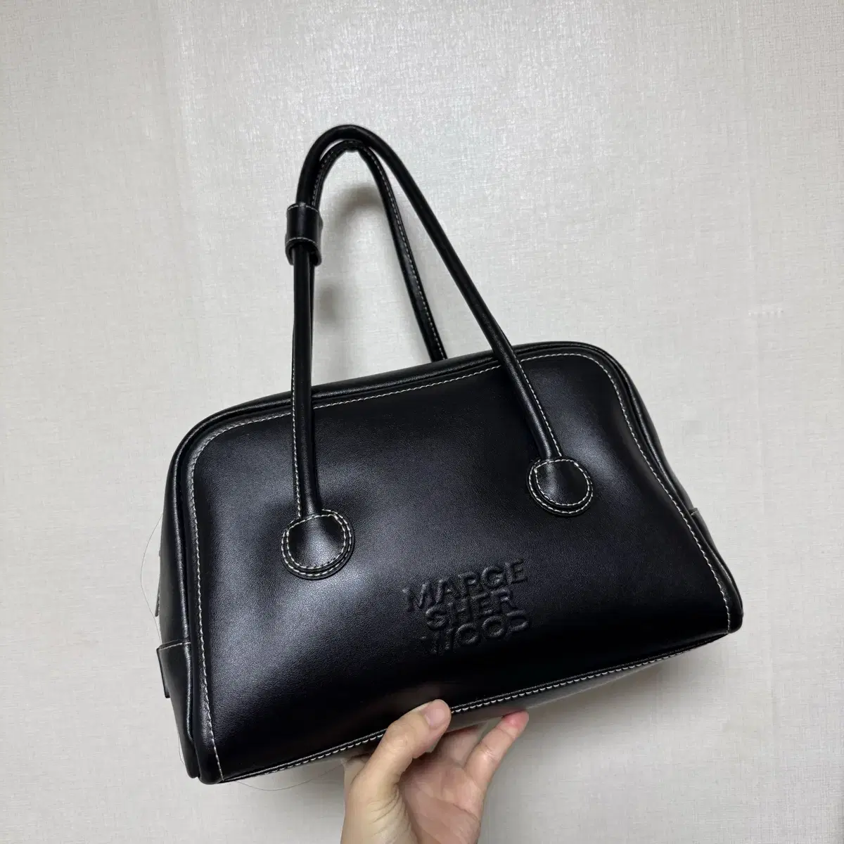 마지셔우드 볼링백 SOFT TOTE_black plain